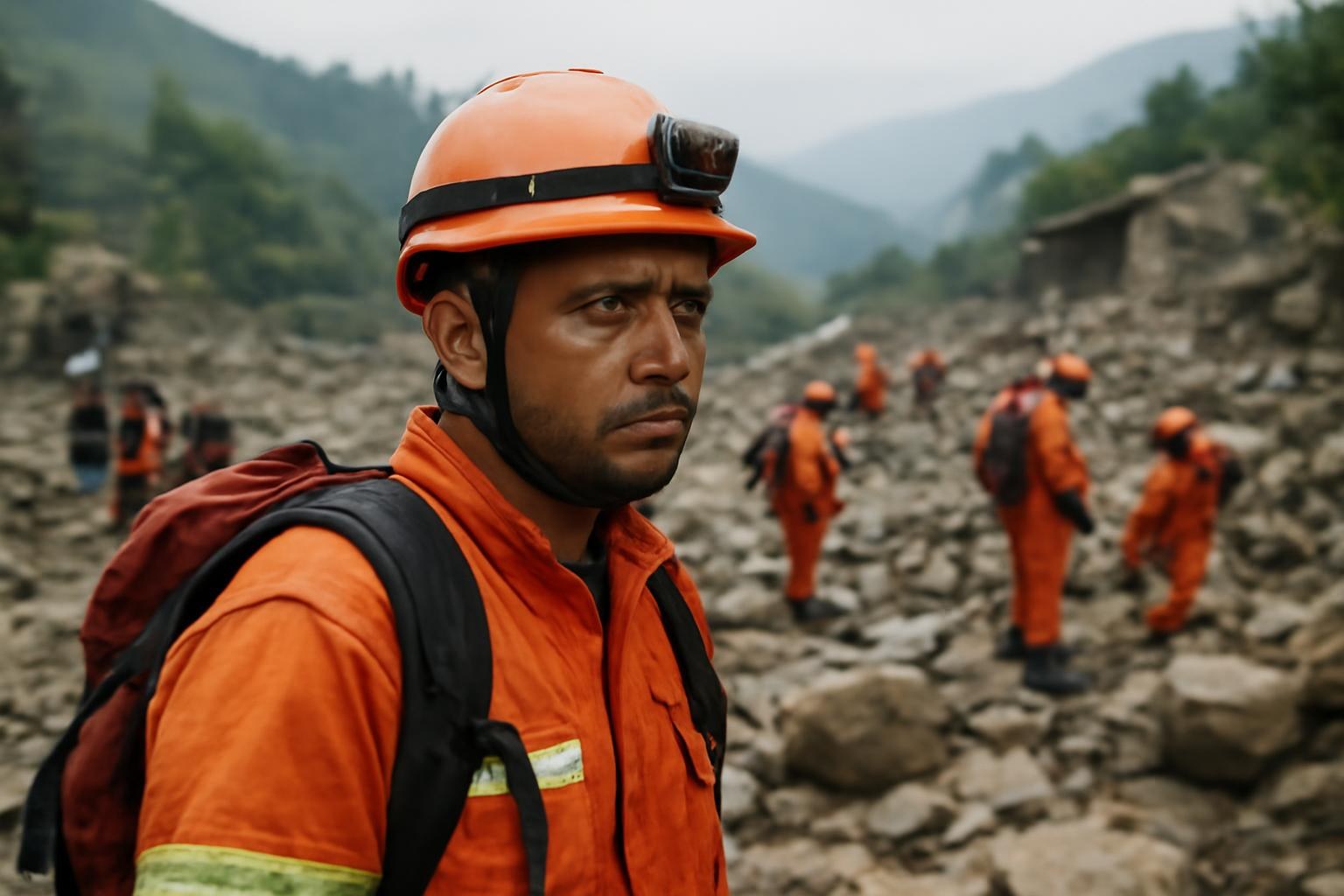 Rescue Teams Search for Missing People in Nepal