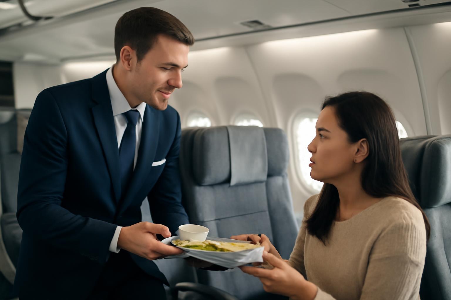 Meals and Service on a Flight