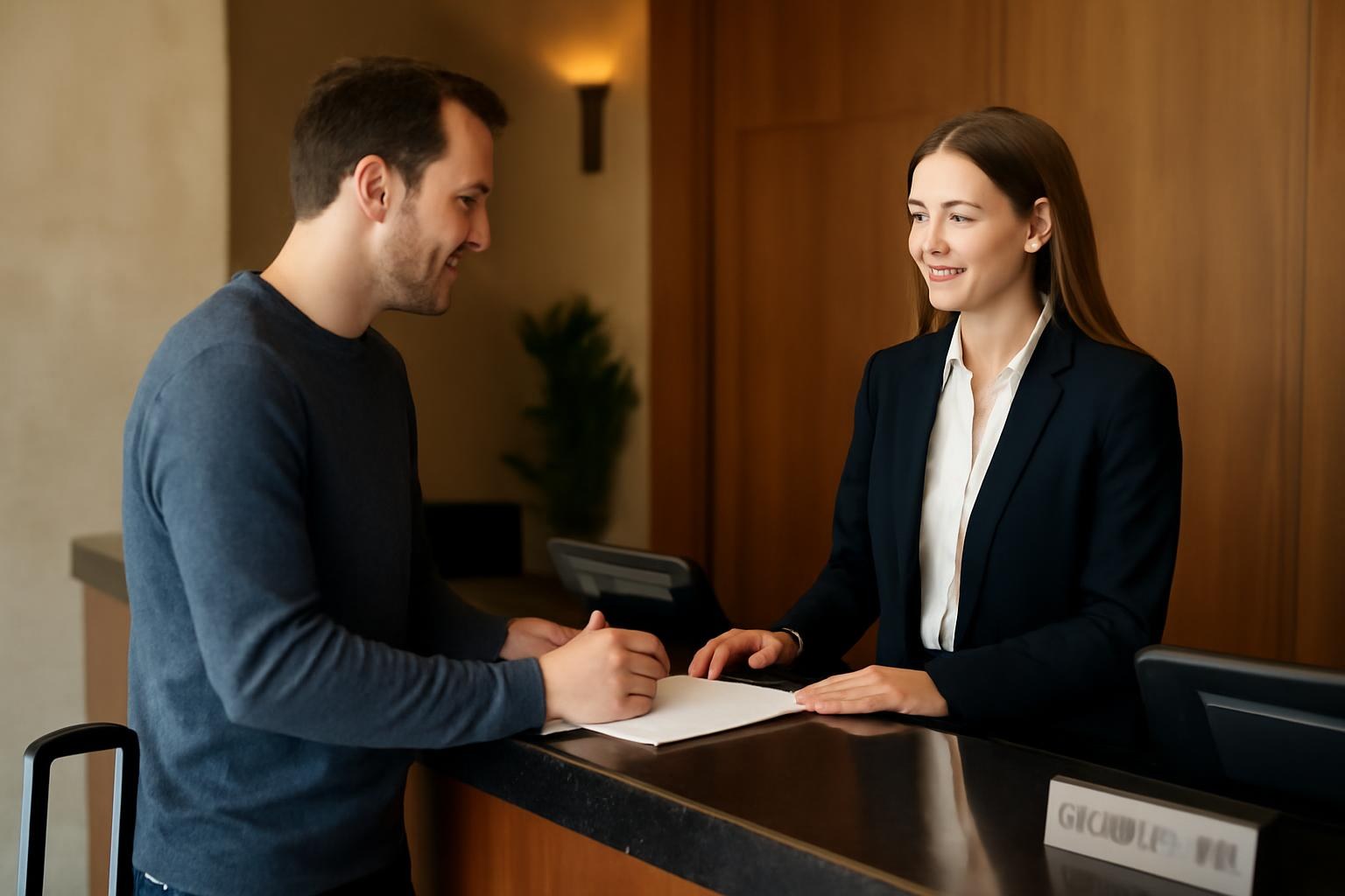 Checking In and Out: A Hotel Conversation