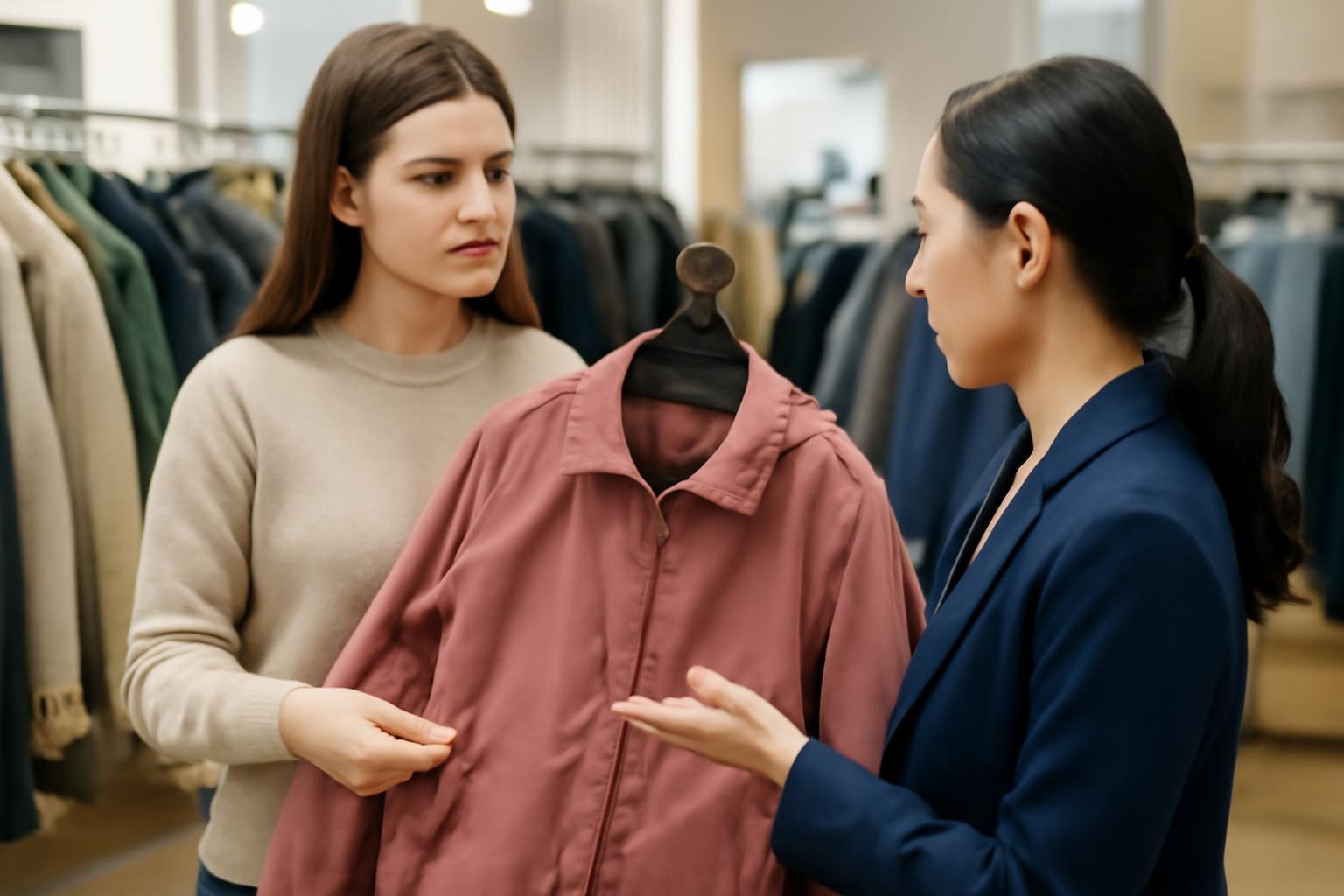 Shopping for a Jacket: Sizes, Colors, and Returns